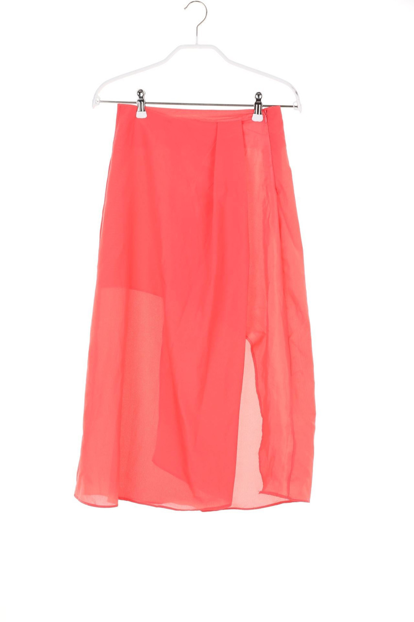 Ohne Label - Vokuhila-Rock in Wickel-Optik - XXS