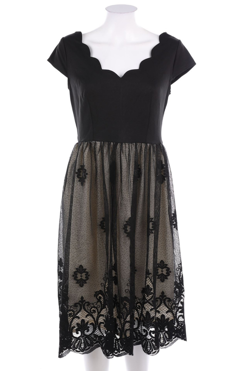 Ohne Label - Abendkleid mit Spitze - S