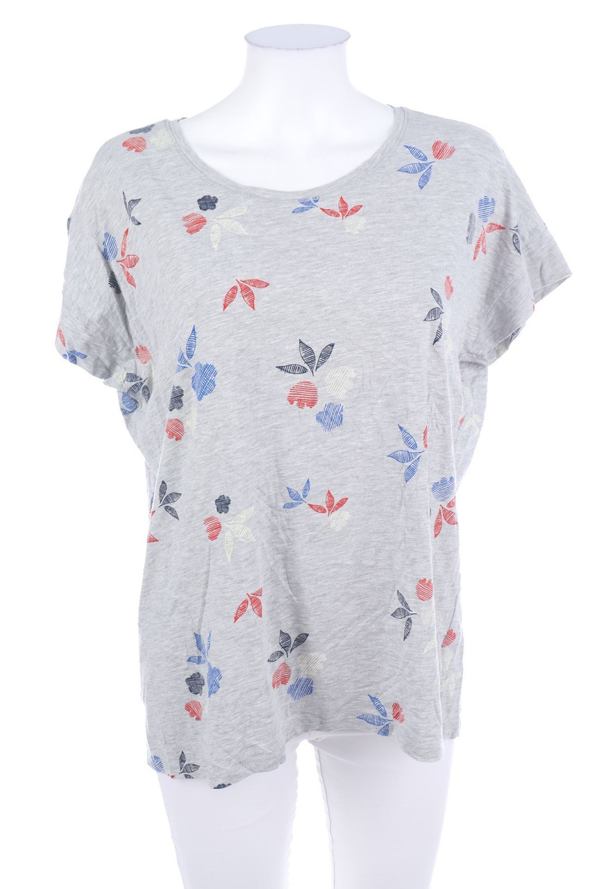 ESPRIT - Kurzarm-Shirt mit Blumen-Print - XXL