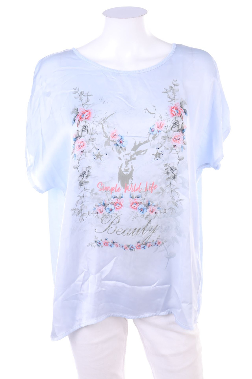 SECONDHAND - Kurzarm-Bluse - XL