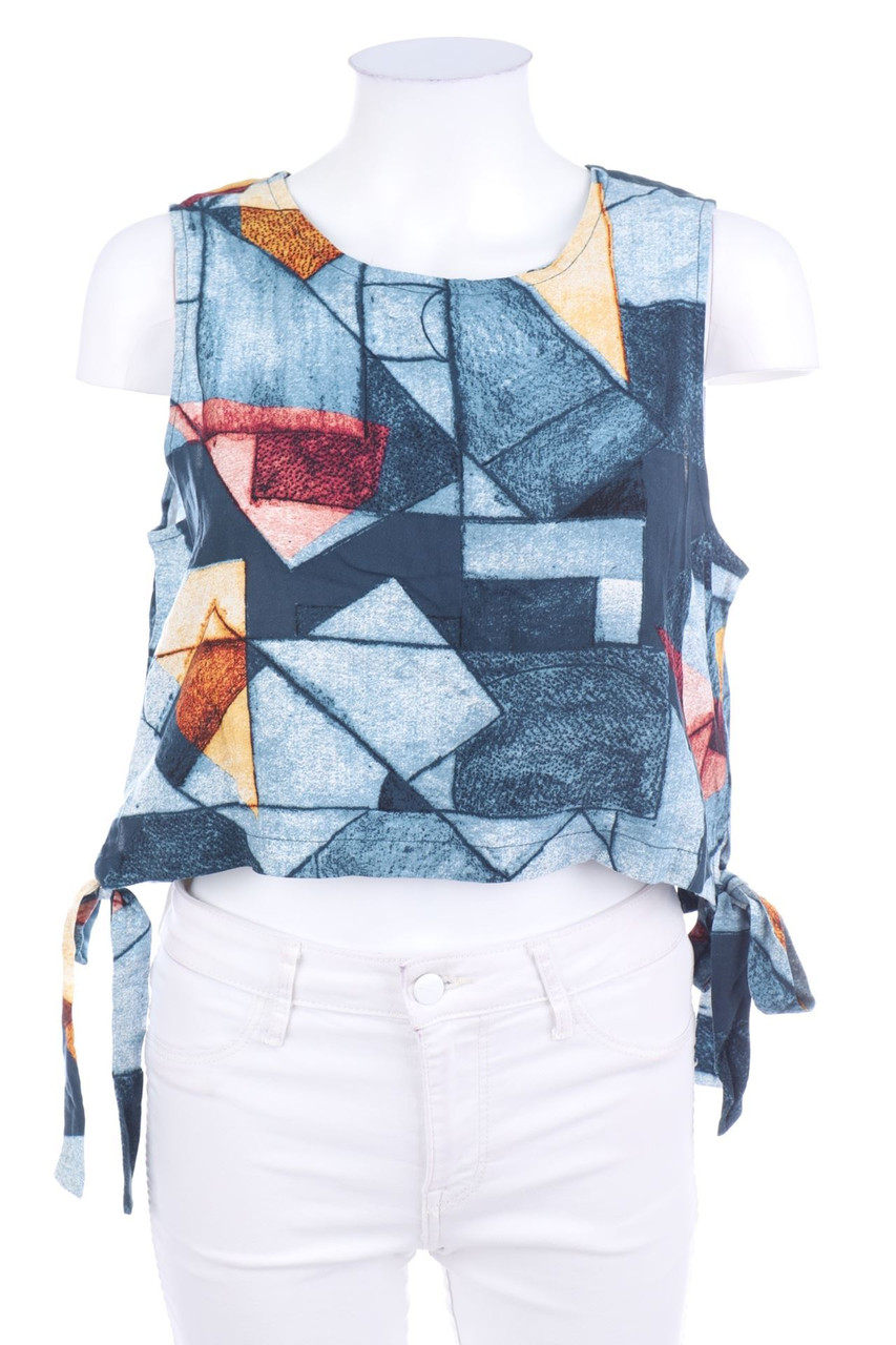 NATIVE YOUTH - Blusentop mit Geo-Print - M