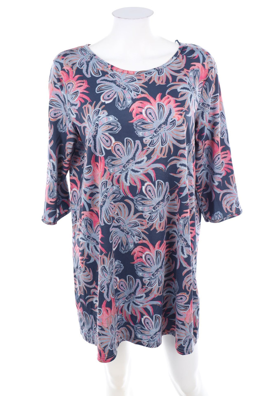 Laura Torelli COLLECTION - Kleid mit Blumen-Print - M