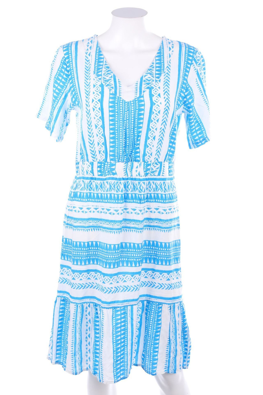 TESSENTIALS - Kleid mit Ethno-Print - M