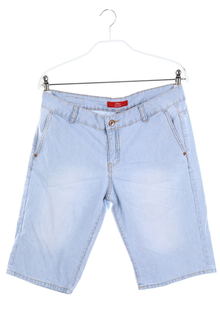 s.Oliver - Jeans-Shorts mit Streifen - D 34