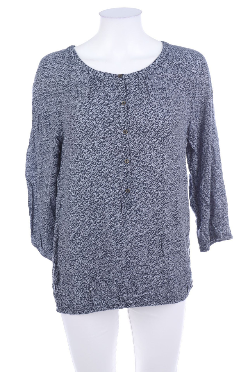 Ohne Label - Print-Bluse mit 3/4-Ärmel - D 44