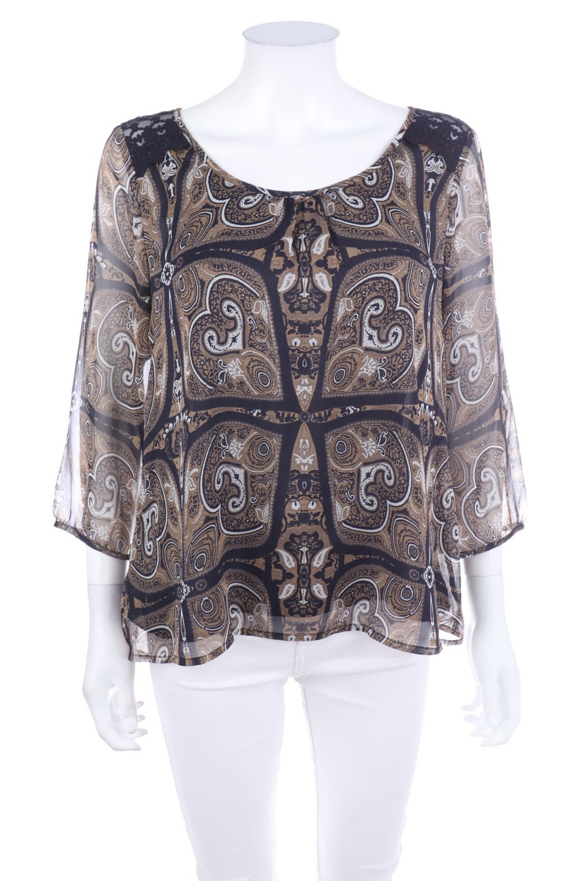 Ohne Label - Bluse mit 3/4-Ärmel - D 40