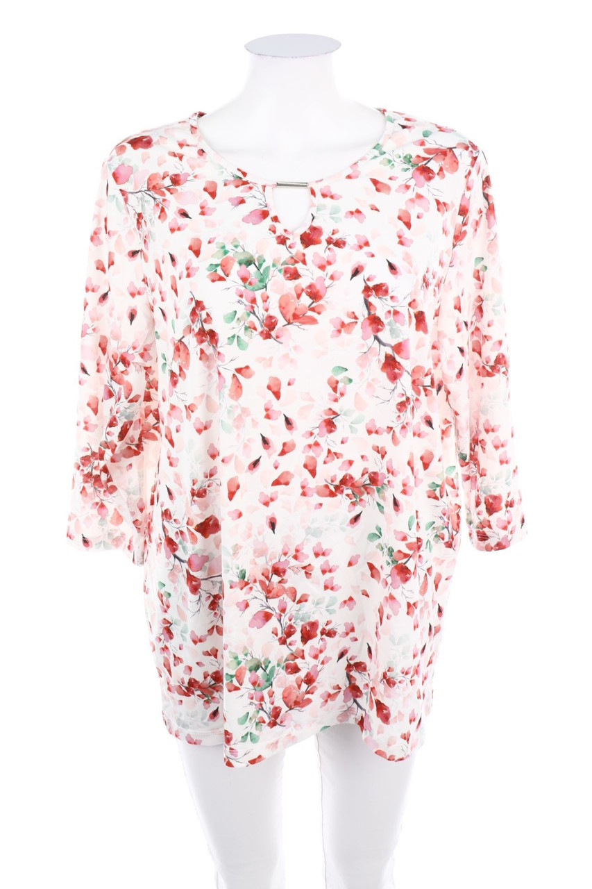Paola! - 3/4-Arm-Shirt mit Blumen-Print - D 46-48