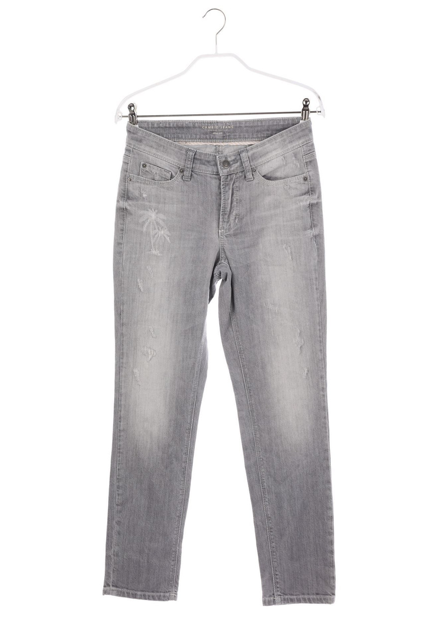 CAMBIO - distressed Slim Jeans - D 38