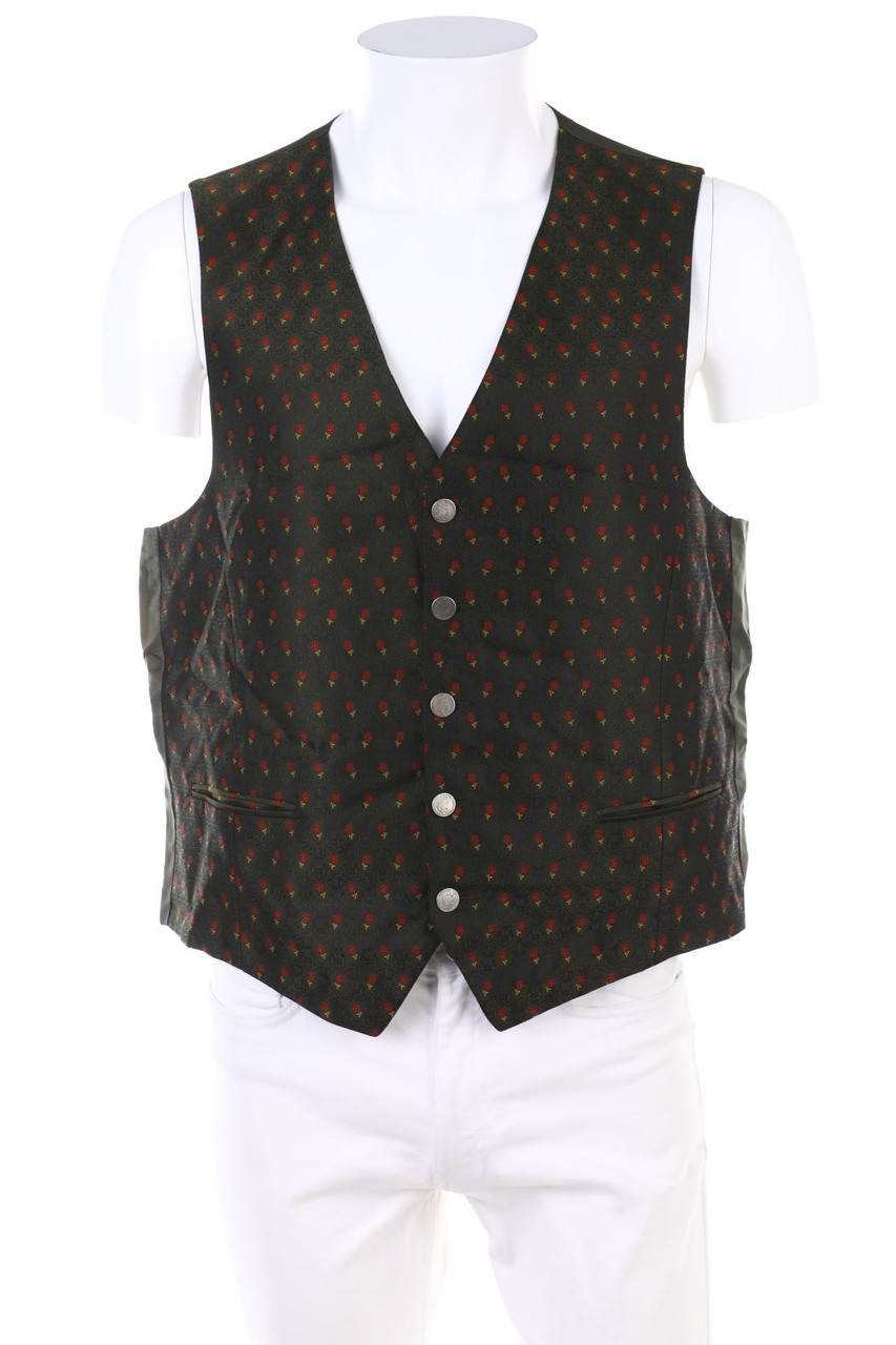 VINTAGE - Weste mit Blumen-Print - 52