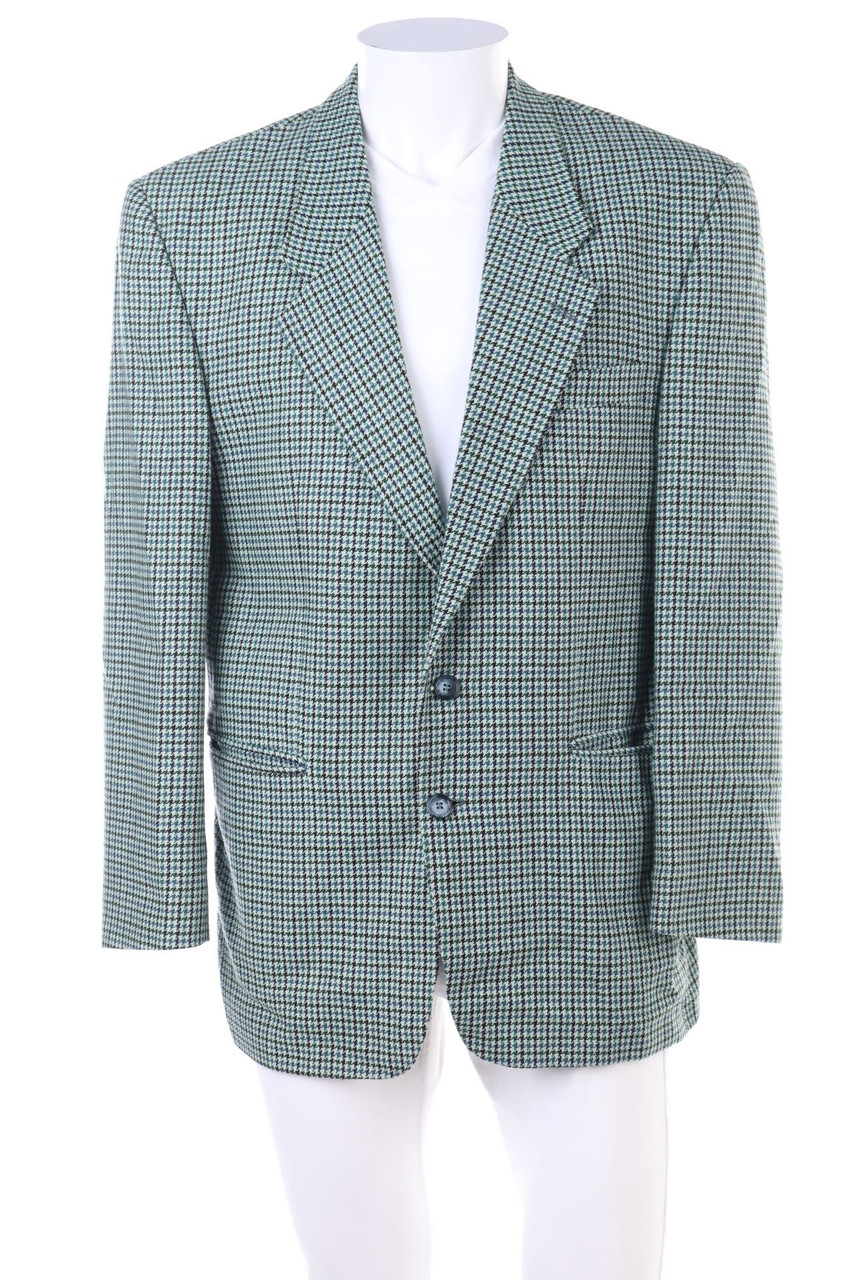 Ohne Label - Sakko aus Woll-Mix mit Hahnentritt-Muster - 50