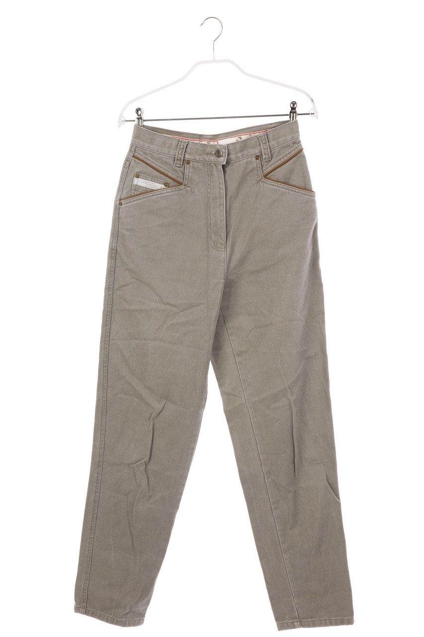 SOUND NO. 1 - High Waist-Mom-Jeans mit Leder-Details - D 38
