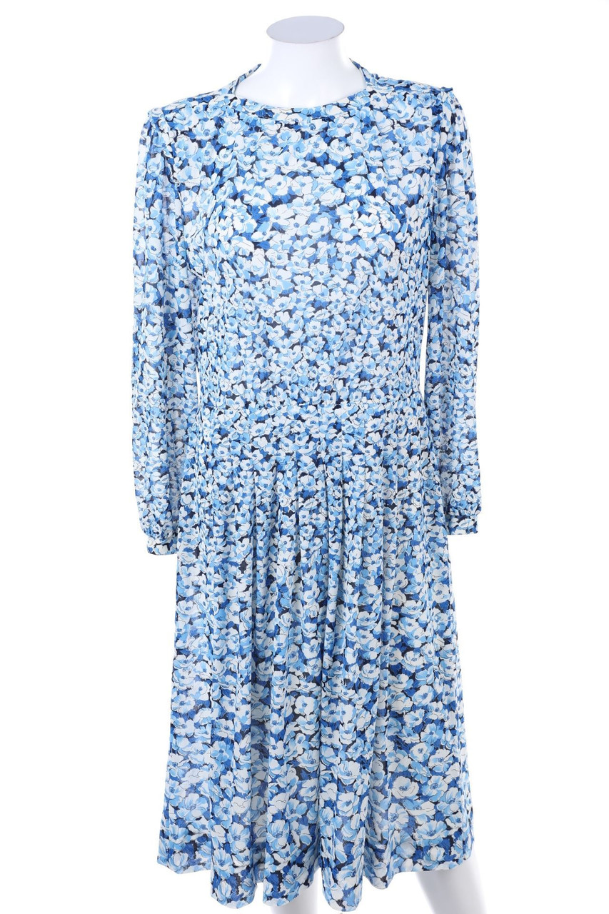 FRANKENWÄLDER - Falten-Kleid mit Blumen-Print - D 42