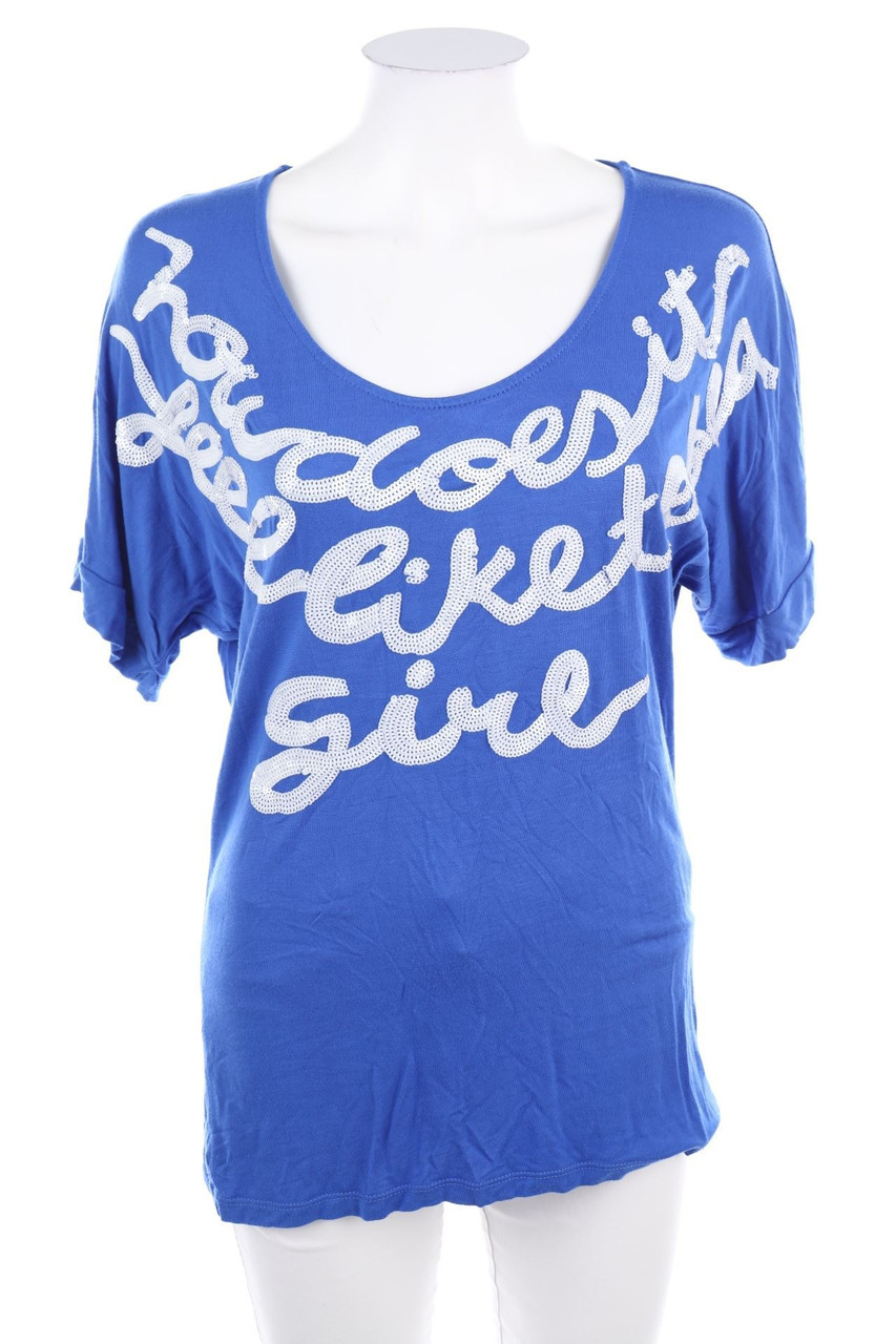 MANGO - Batwing-Shirt mit Pailletten - XS