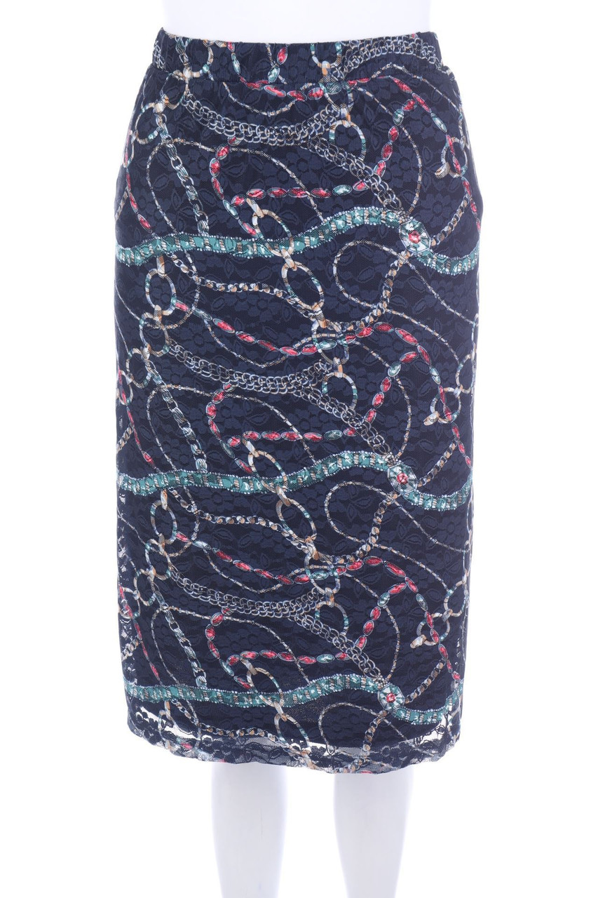 Alfredo Pauly - Spitzen-Rock mit Print - D 48