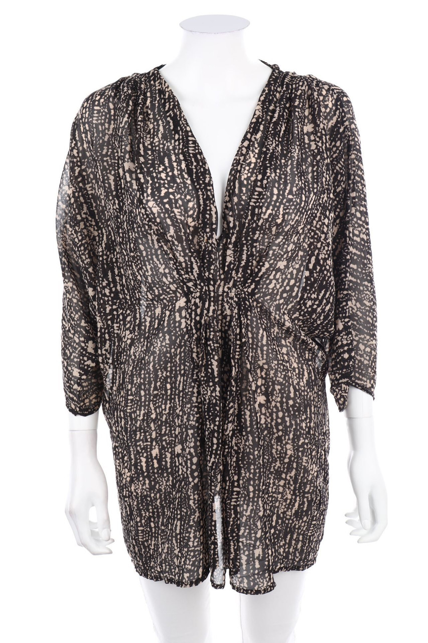 H&M - Tunika-Bluse mit Print - D 38