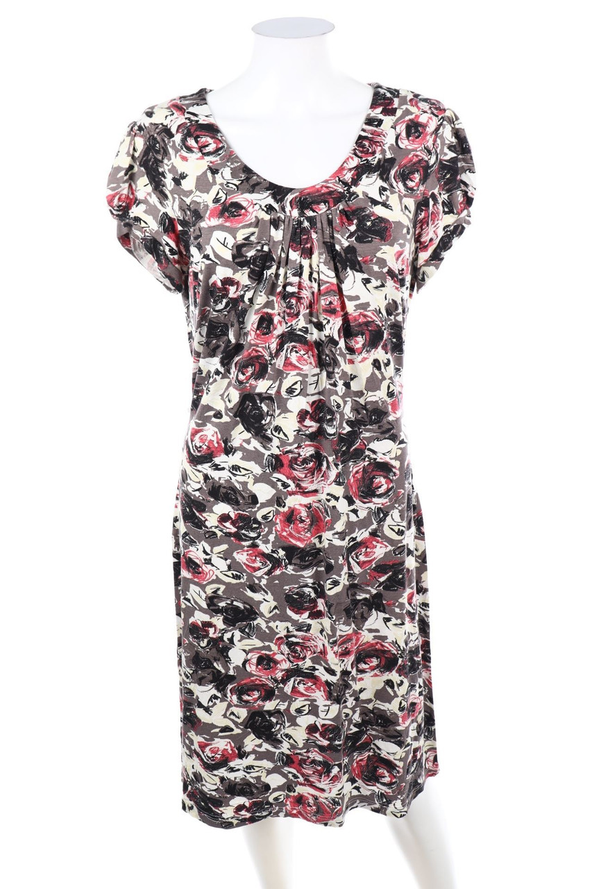 she - Kleid mit Blumen-Print - D 38
