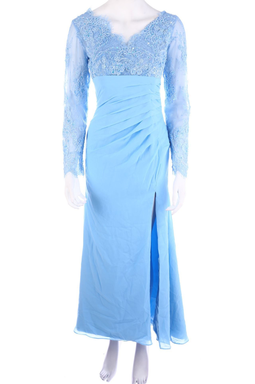 Ada´s Bridal - Maxi-Abendkleid mit Spitzen-Einsatz - S