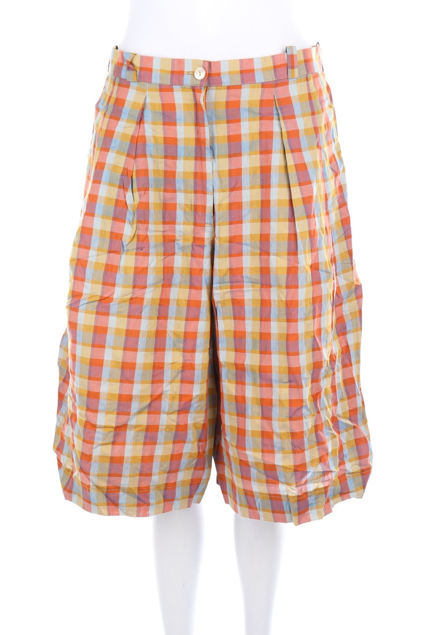Ohne Label - Karo-Shorts - M