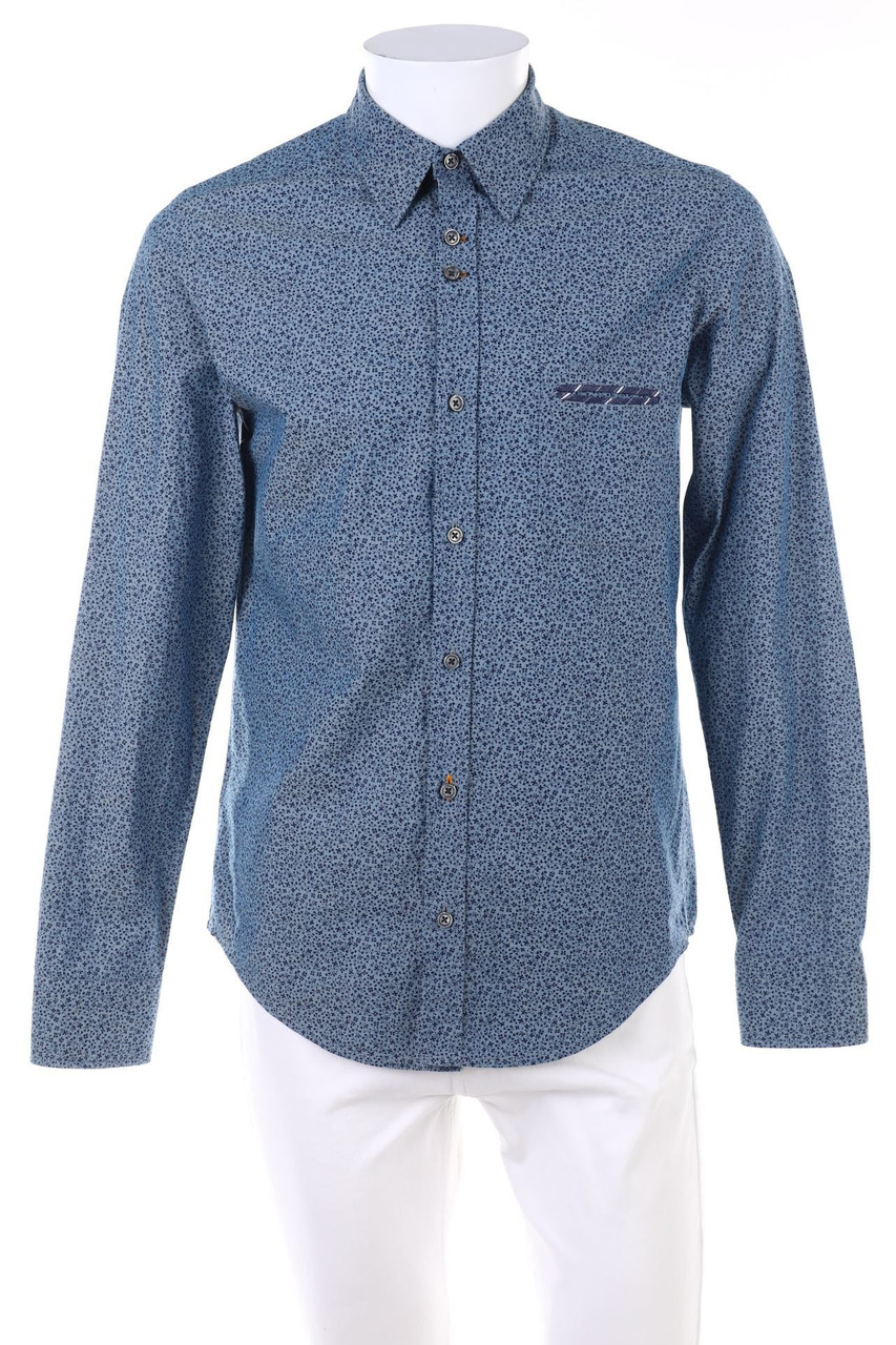 BOSS ORANGE - Hemd aus Baumwolle mit floralem Muster - S