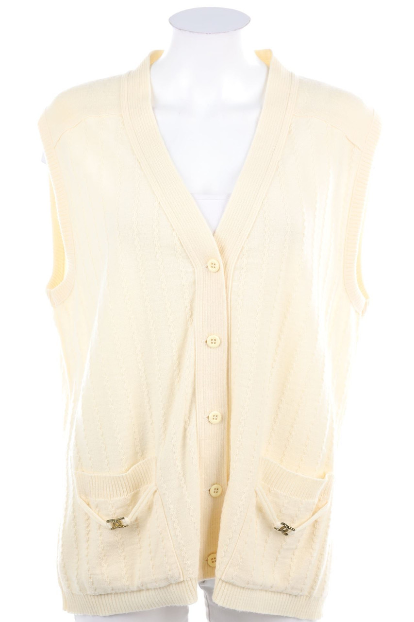 Ohne Label - Vintage-Strickweste aus Schurwoll-Mix - D 50