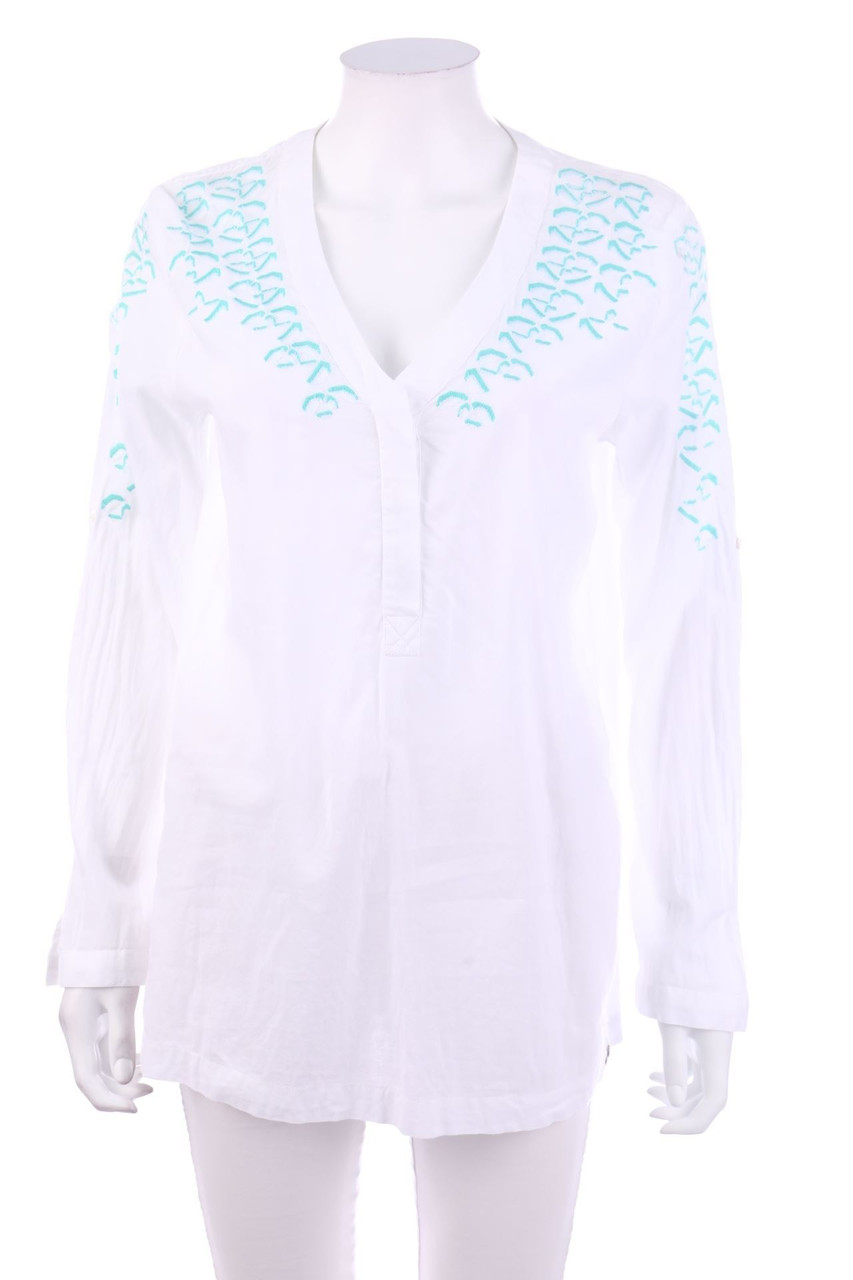 BOGNER FIRE+ICE - Baumwoll-Bluse mit Stickereien - D 36