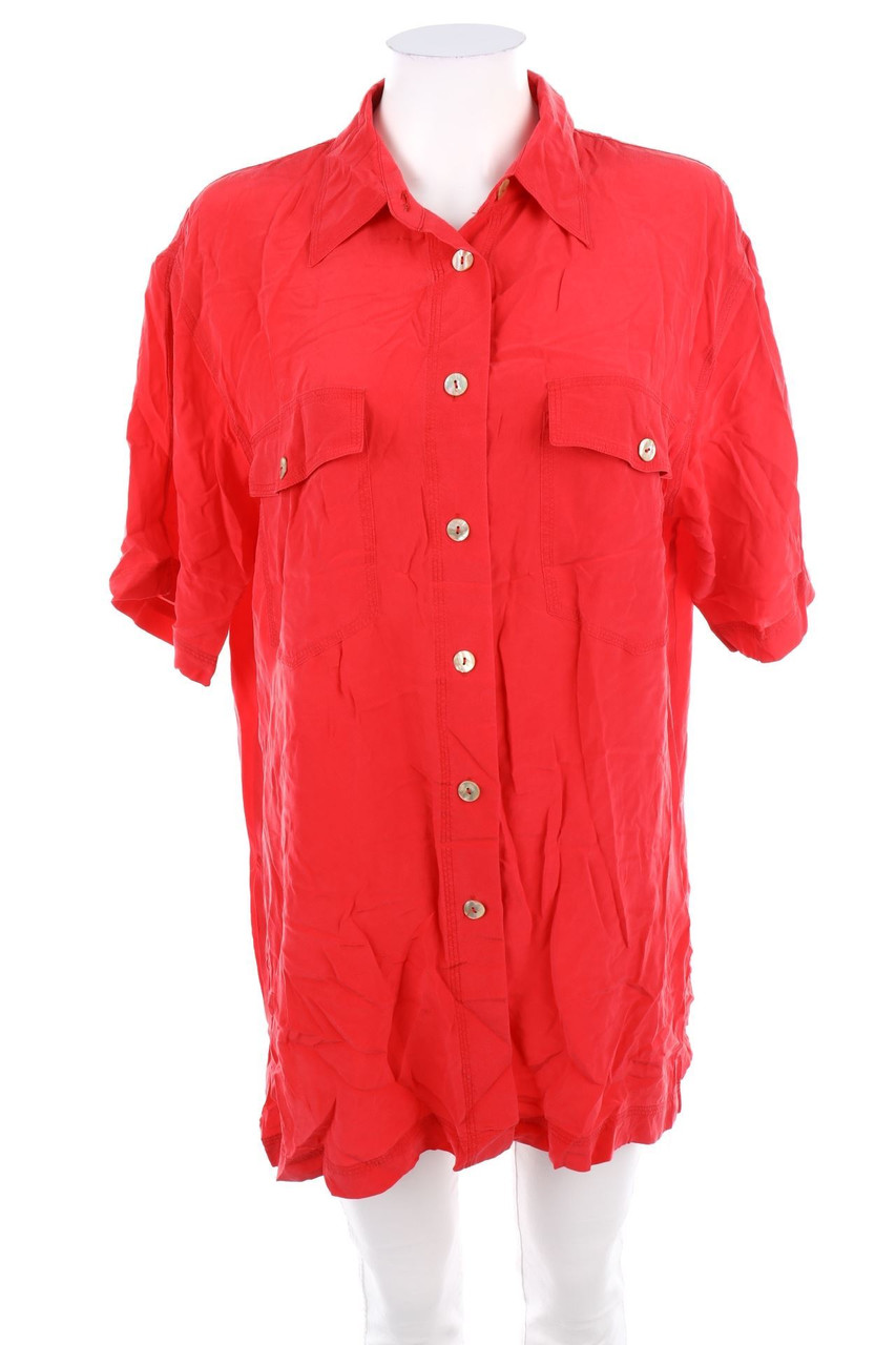 GP gira puccino - Hemd-Bluse mit kurzem Ärmel aus Seide - D 42