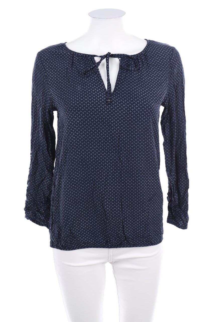 ESPRIT - Print-Bluse mit Roll-up-Manschette - D 36