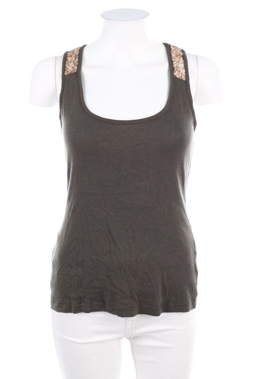 LASCANA - Top mit Pailletten - S