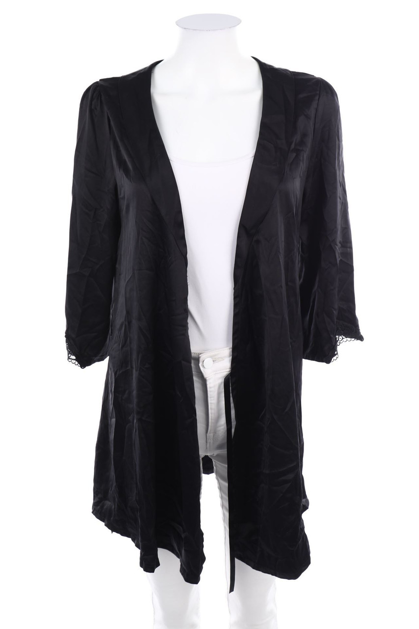obsessive - Satin-Cardigan mit Spitze - S