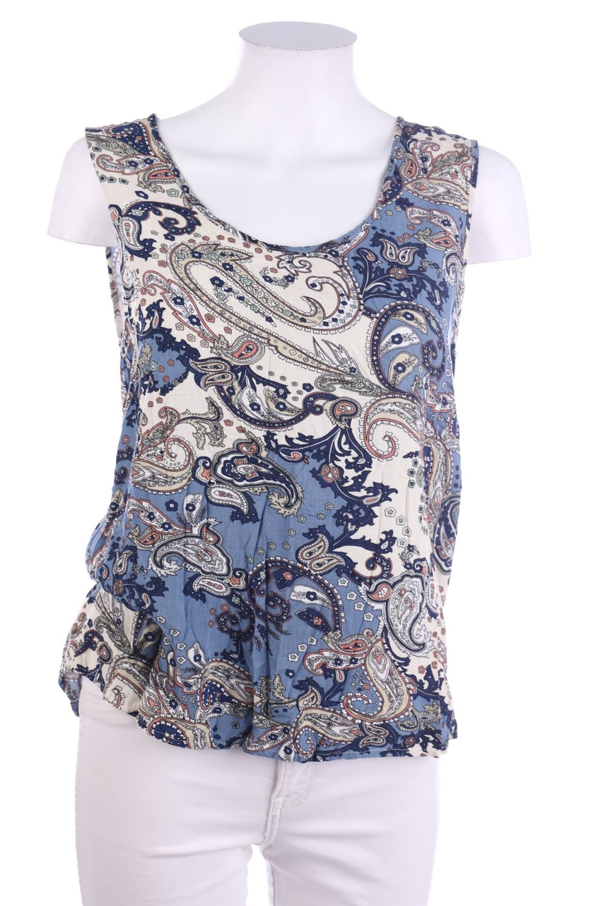 Chicorée - Blusentop mit floralem Muster - S