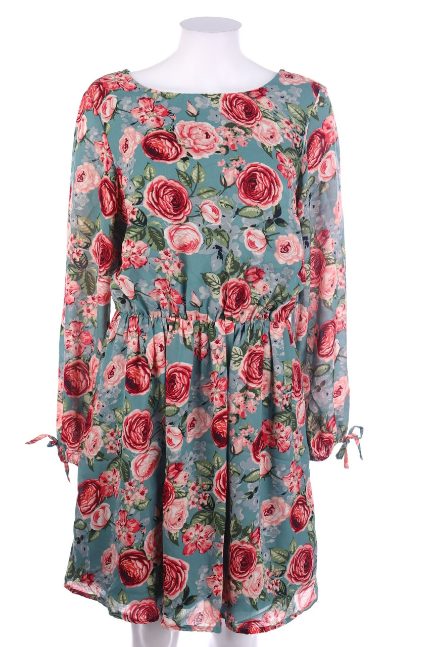 BODYFLIRT - Kleid mit Blumen-Print - D 40