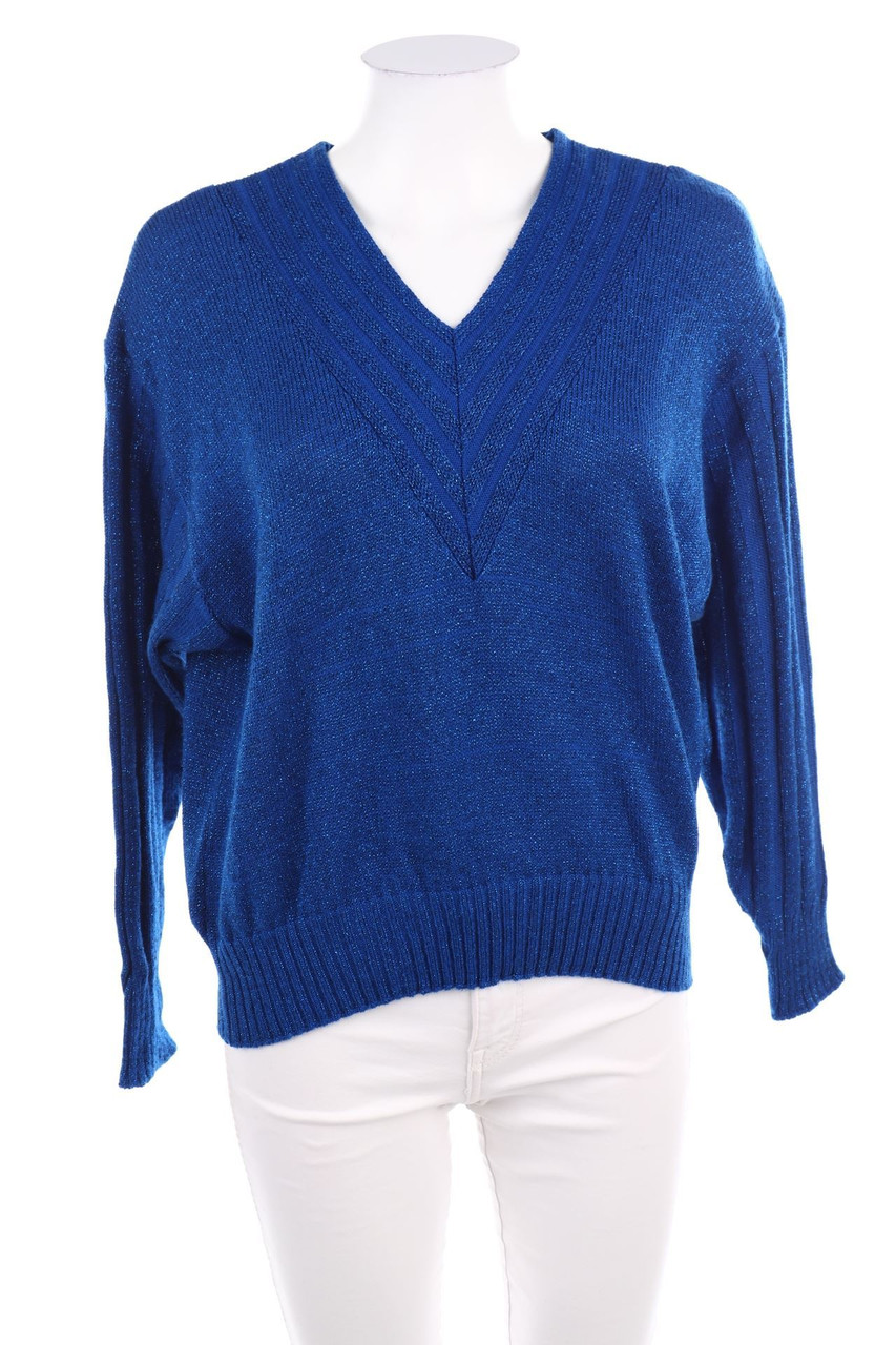 Ohne Label - Glitzer-Strick-Pullover - D 38