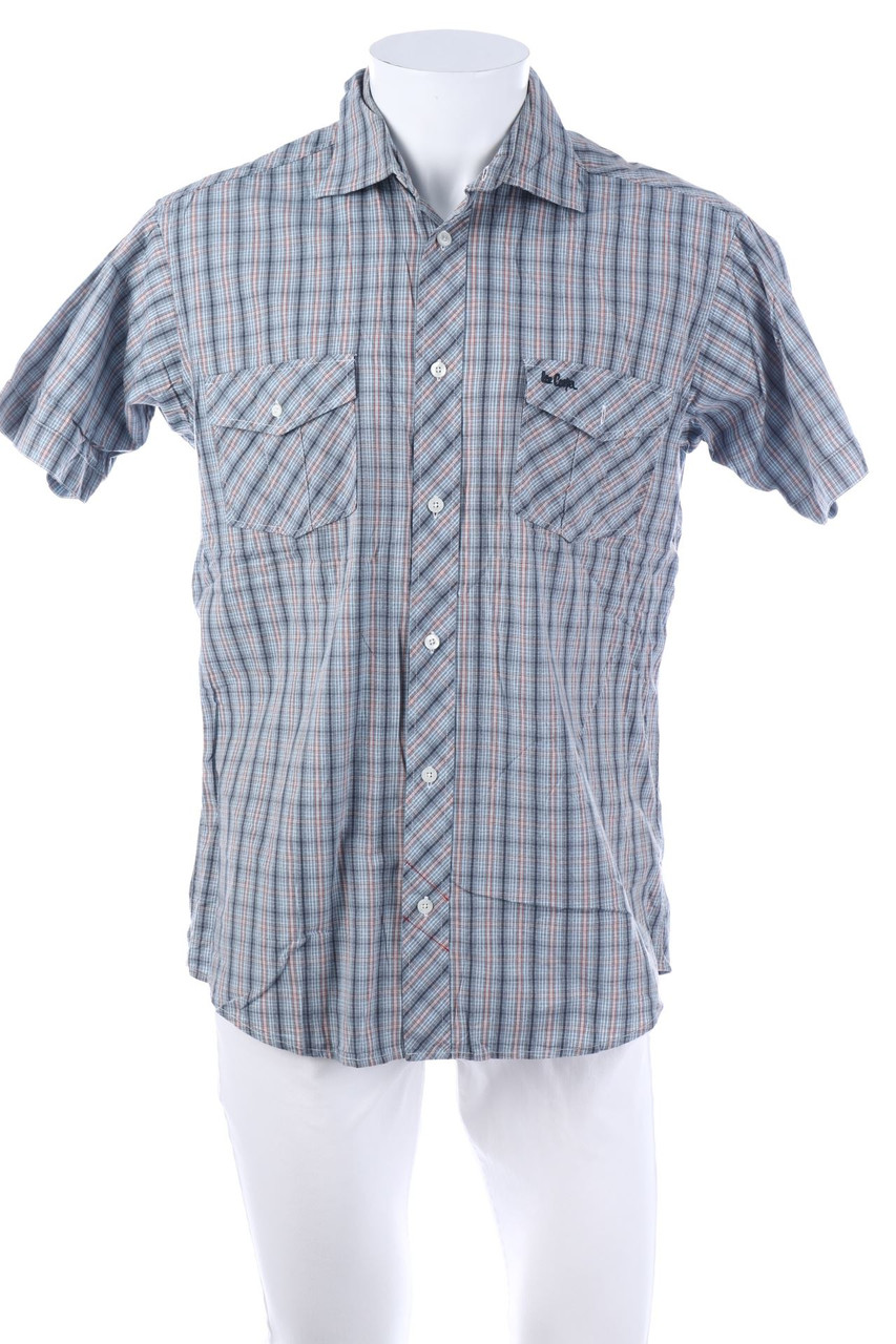 Lee Cooper - Kurzarm-Hemd mit Karo-Muster - M