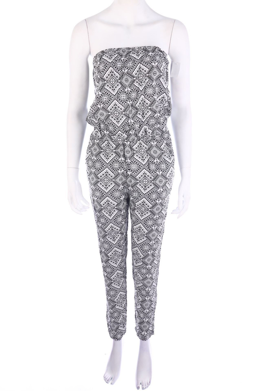 Ohne Label - Jumpsuit mit Geo-Print - M