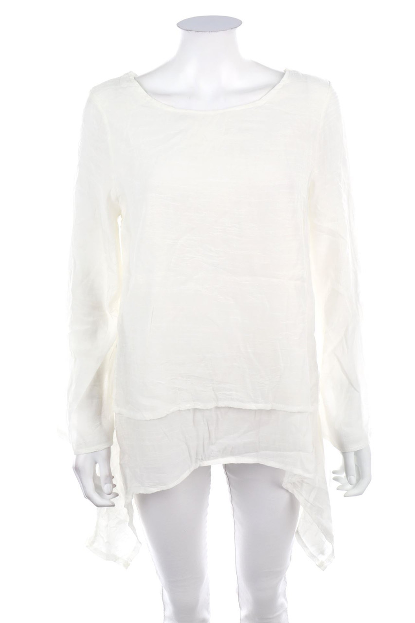 MISSLOOK - Bluse im Layer Look mit asymmetrischem Schnitt - M