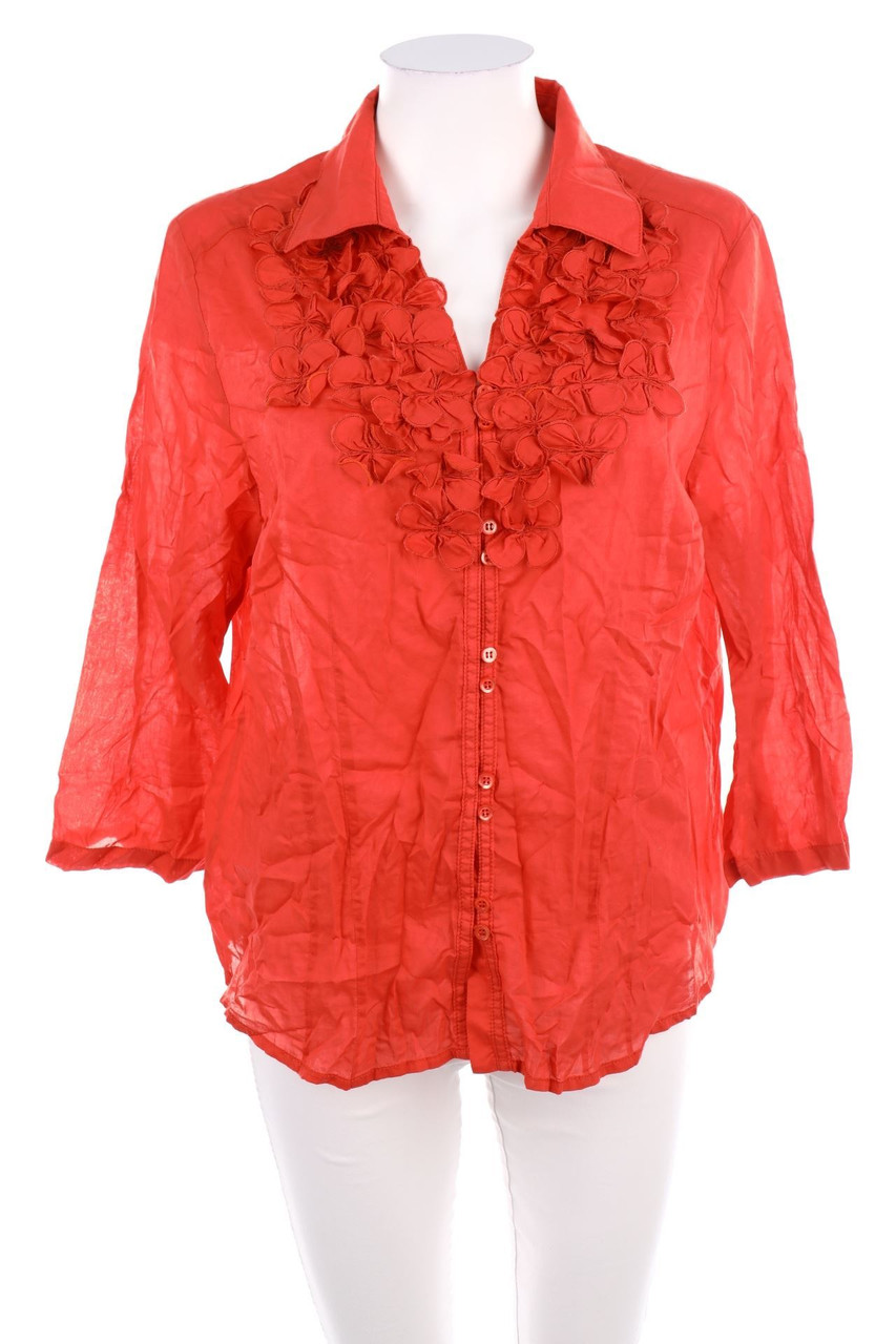 modeva - Bluse mit Applikationen - D 44