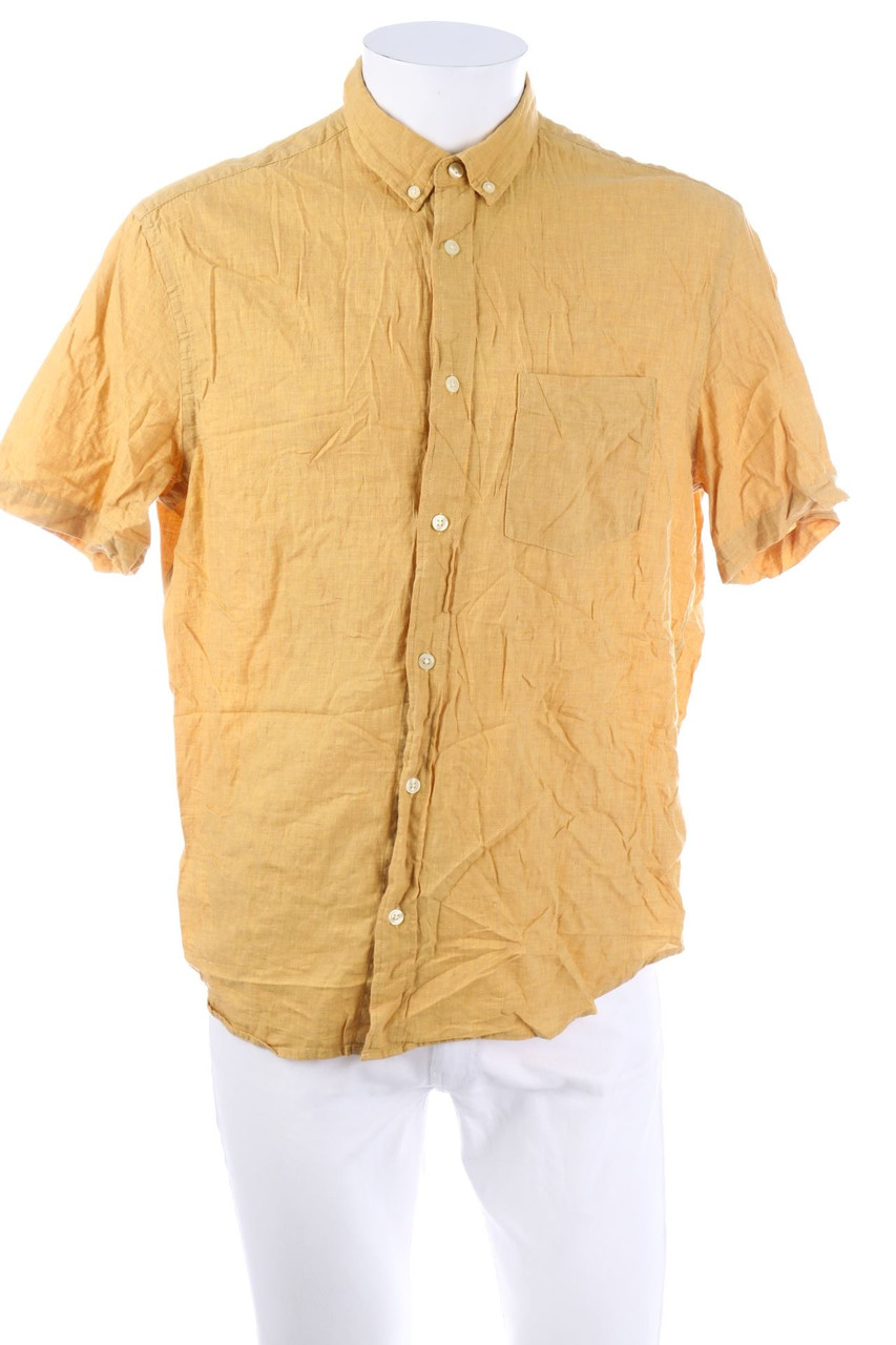H&M - Kurzarm-Hemd mit Button-down-Kragen - L
