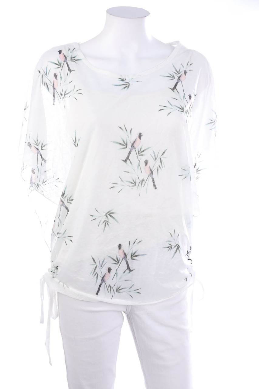 Apricot - Kurzarm-Bluse - S