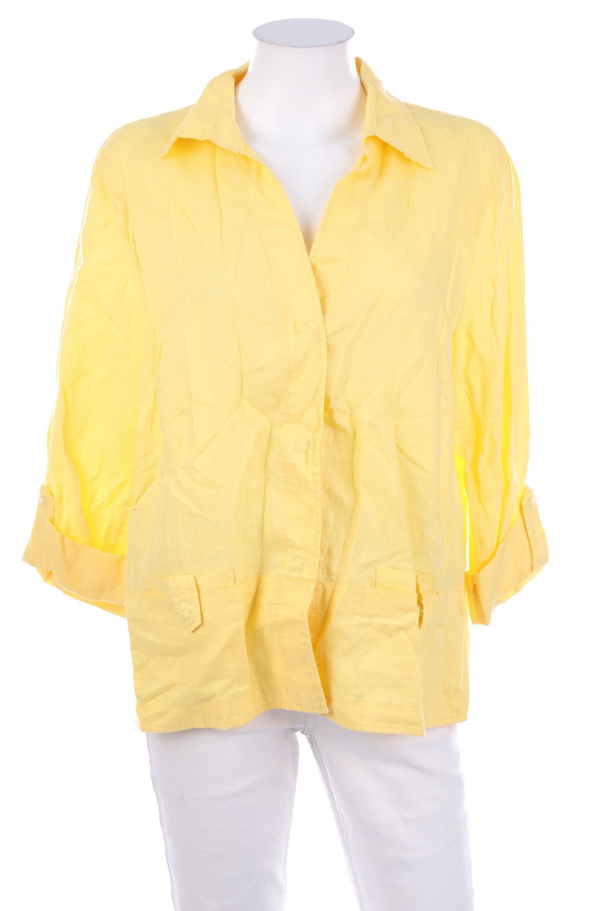 PUBLIC EASY WEAR - Leinenbluse - XL