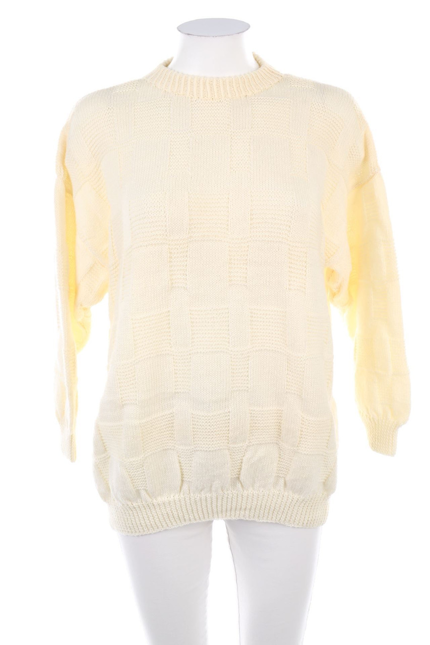 VINTAGE - Strick-Pullover mit Muster - L