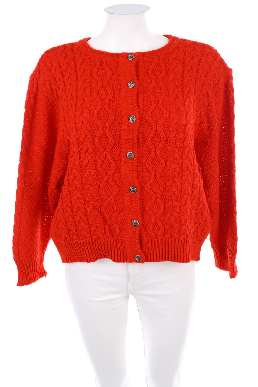 VINTAGE - Cardigan mit Zopf-Muster - XXXL