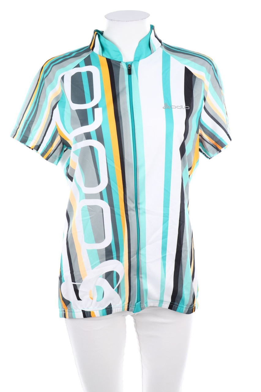 odlo - Trainingsjacke mit Streifen - L