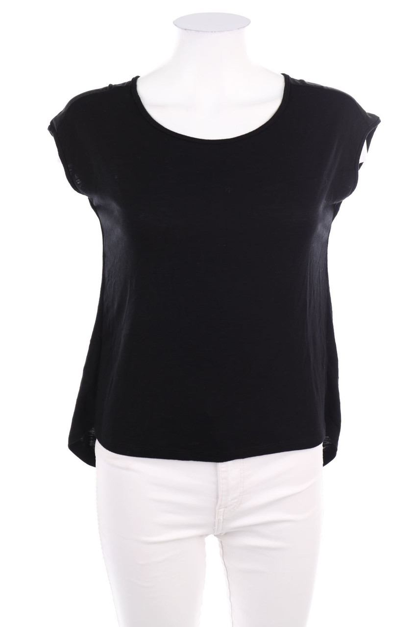 Charles Vögele - Kurzarm-Bluse im Layer Look - D 32-34