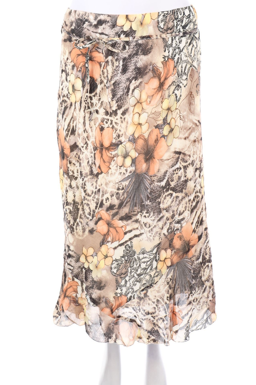 CANDA by C&A - Midirock mit Blumen-Print - D 42