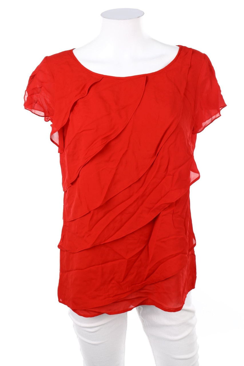 Betty Barclay - Kurzarm-Bluse mit Volants - D 36