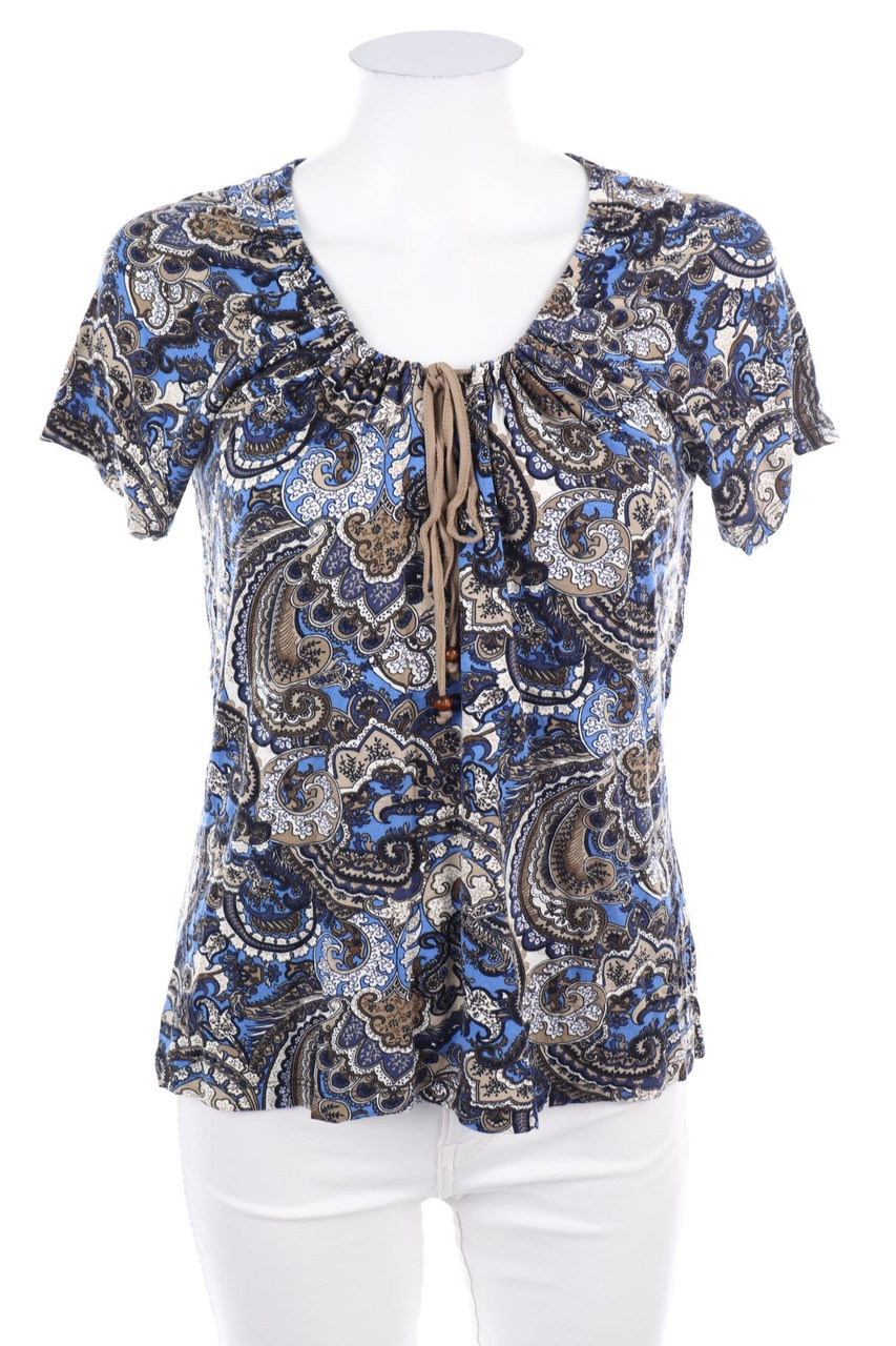 G.W. GERRY WEBER - Kurzarm-Bluse mit Print - S