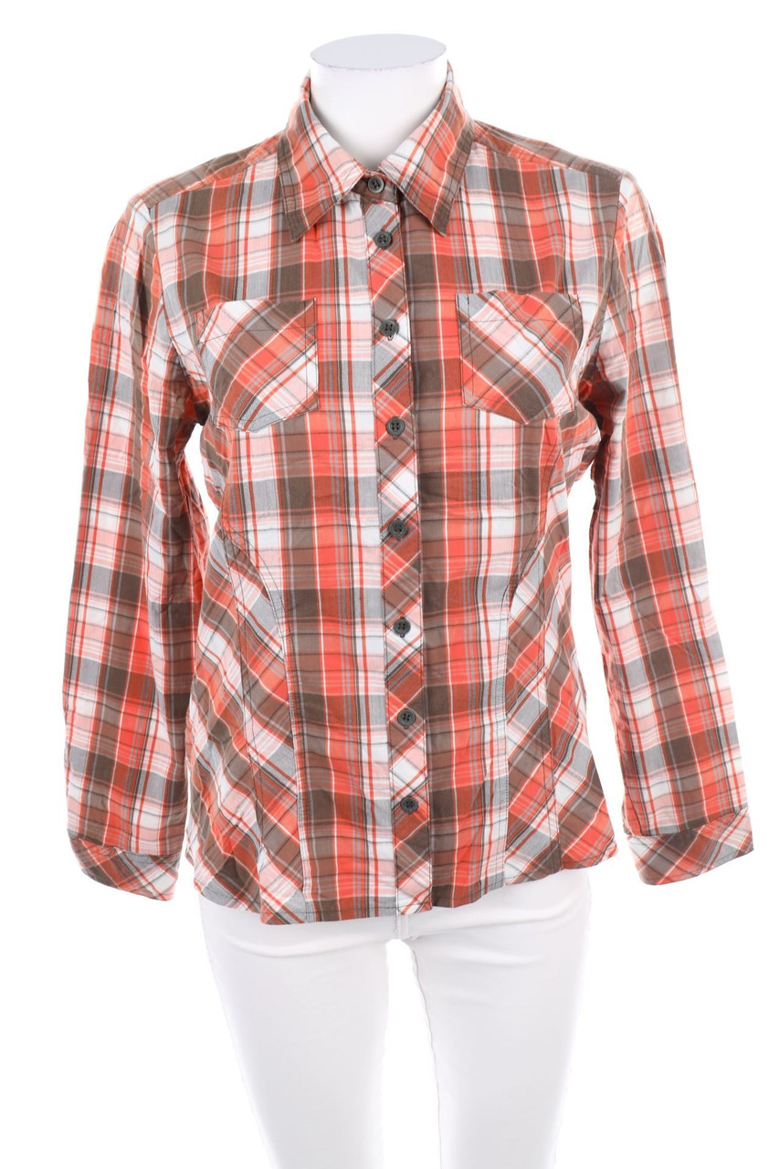 Birkhahn Mode - Hemd-Bluse mit Karo-Muster - D 38