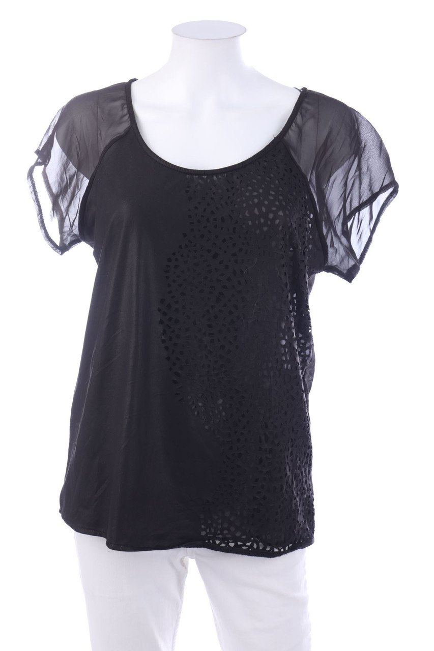 zebra - Kurzarm-Bluse - L