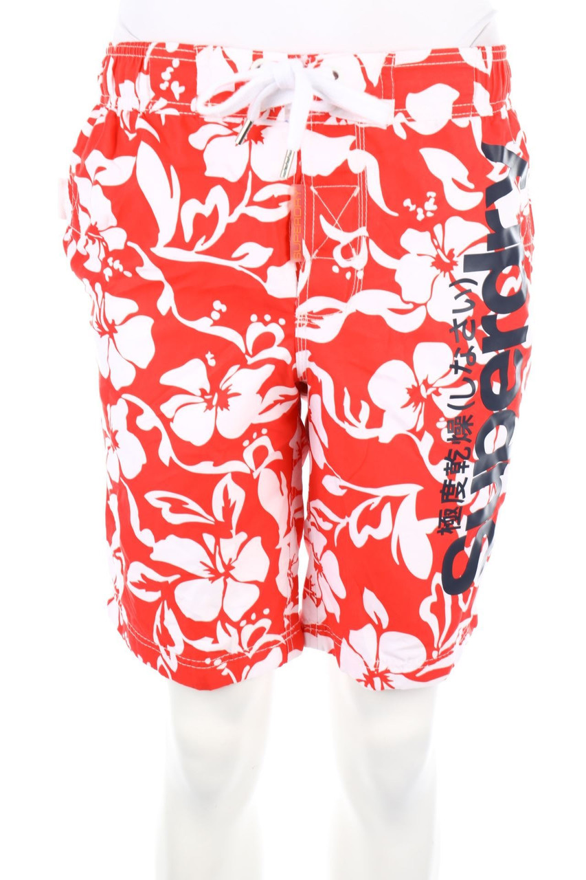Superdry - Schwimm-Shorts mit Blumen-Print - S