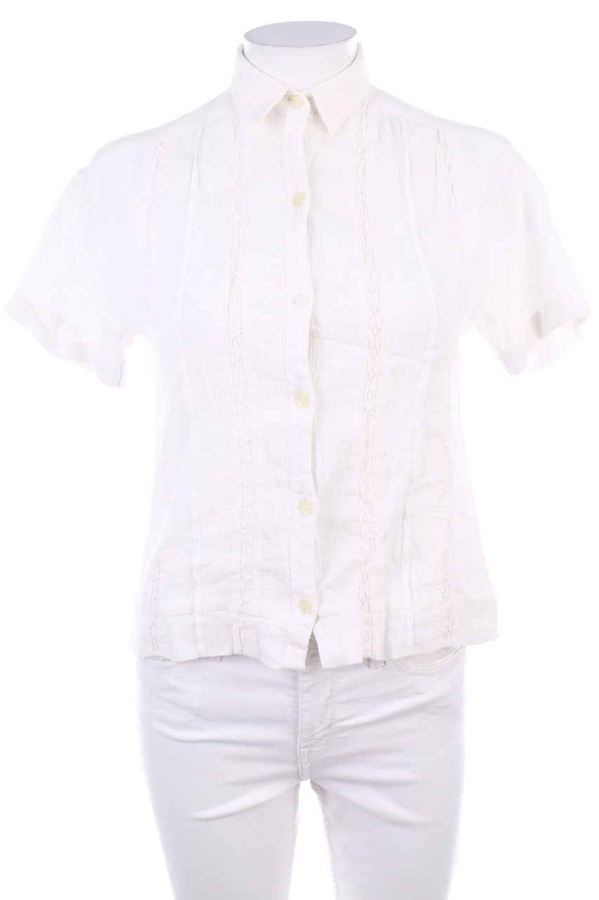 VINTAGE - Hemd-Bluse mit kurzem Ärmel - D 32